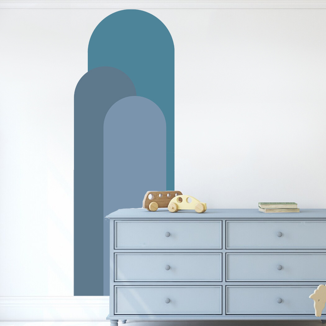 Pvc Panel Background - Stiker Dinding Lengkungan Bohemian Dekorasi Latar