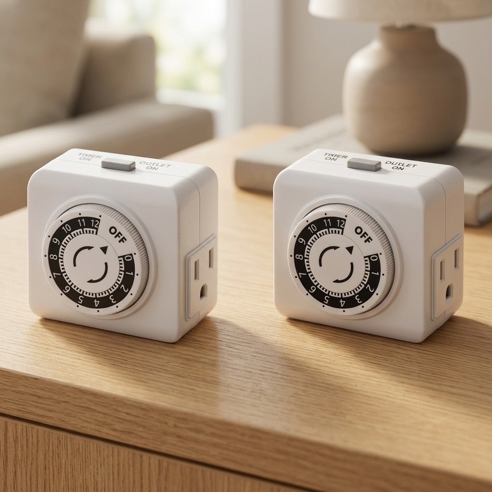 2 Paket, Stop Kontak Timer Mek - Timer Dual Outlet ulasan dan harga