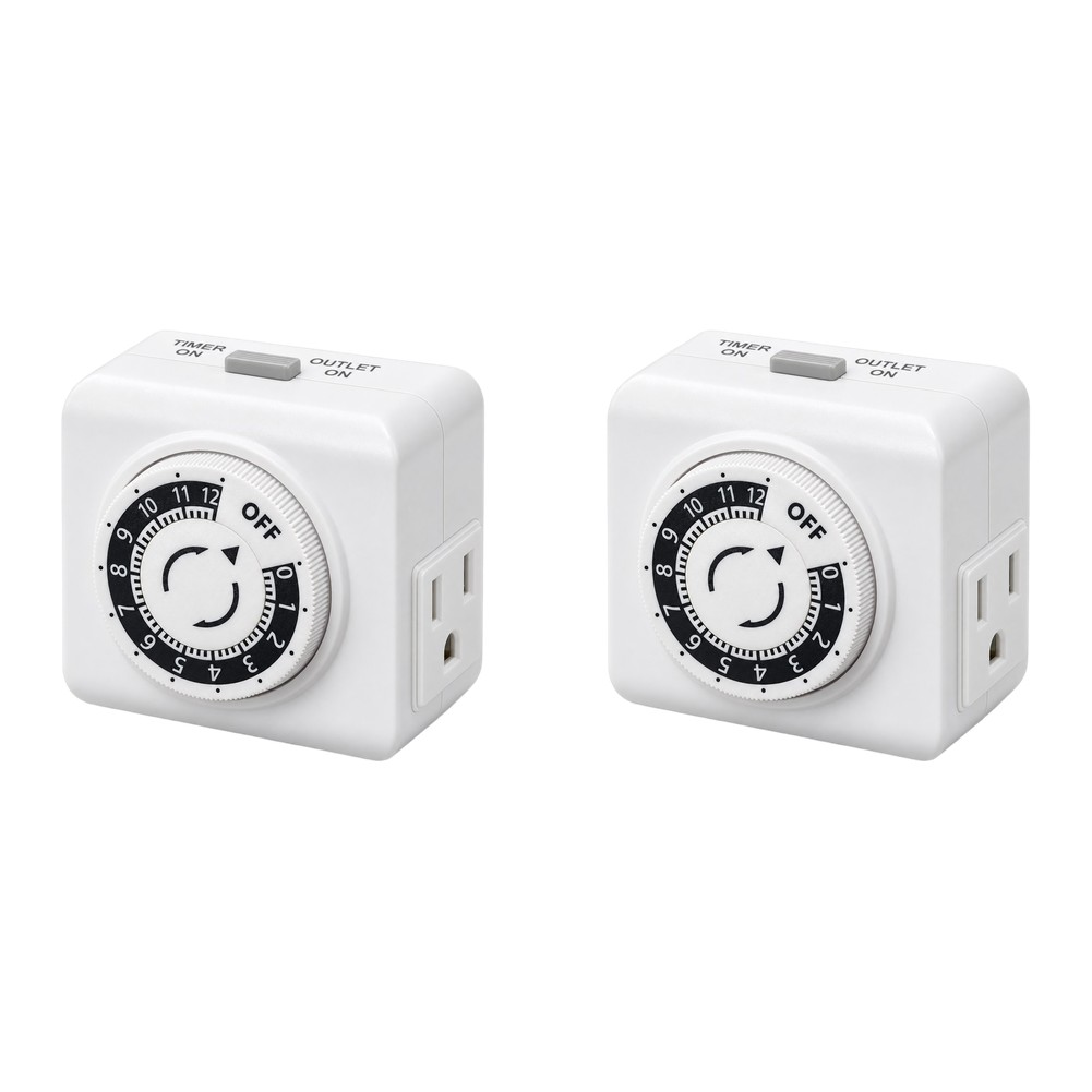 2 Paket, Stop Kontak Timer Mek - Timer Dual Outlet ulasan dan harga