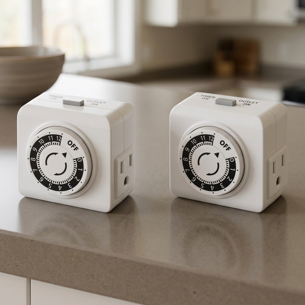 2 Paket, Stop Kontak Timer Mek - Timer Dual Outlet ulasan dan harga